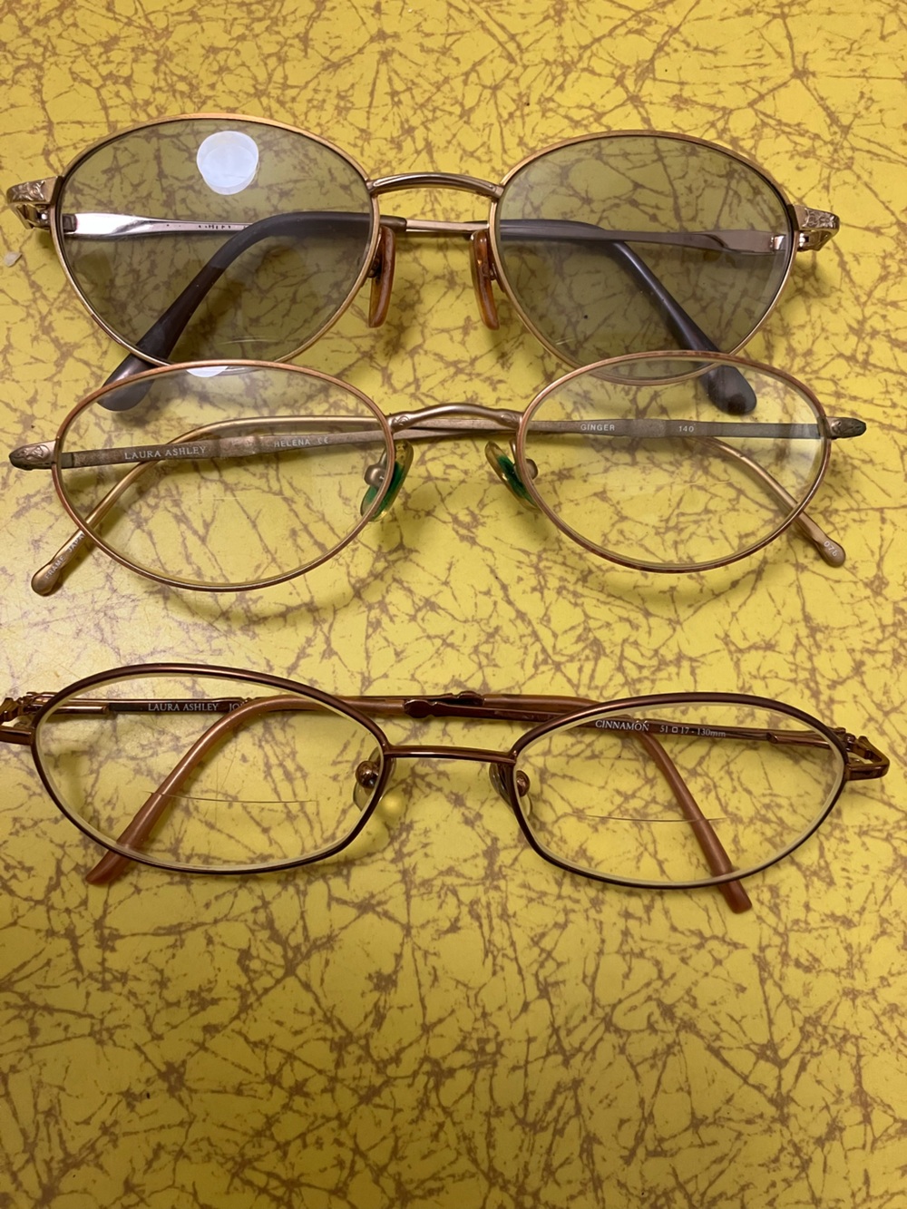 Vintage Laura Ashley Eye Glasses Frames Lot of 3
